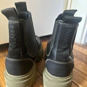 Black Ganni Chelsea Boots